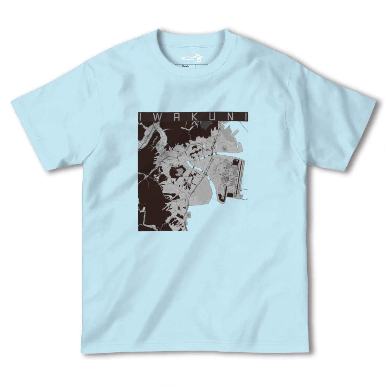 【岩国(山口県)】地図柄ヘビーウェイトTシャツ