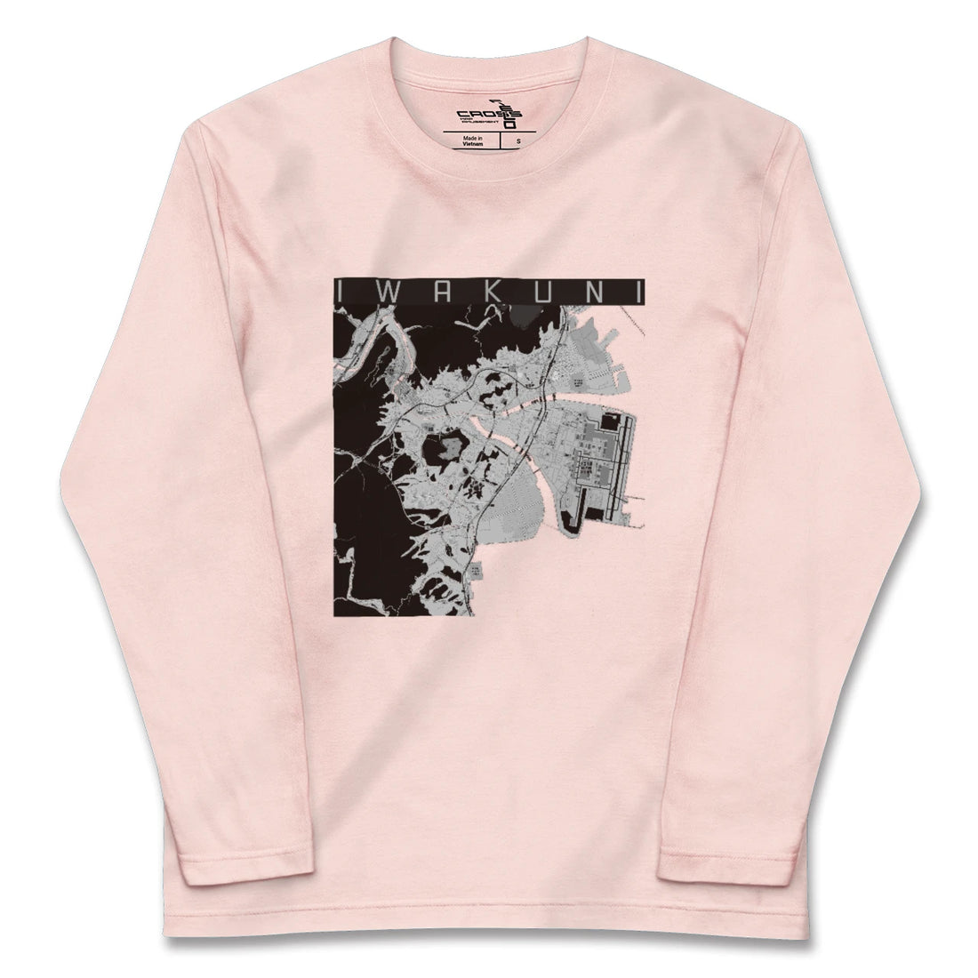 【岩国(山口県)】地図柄ロングスリーブTシャツ