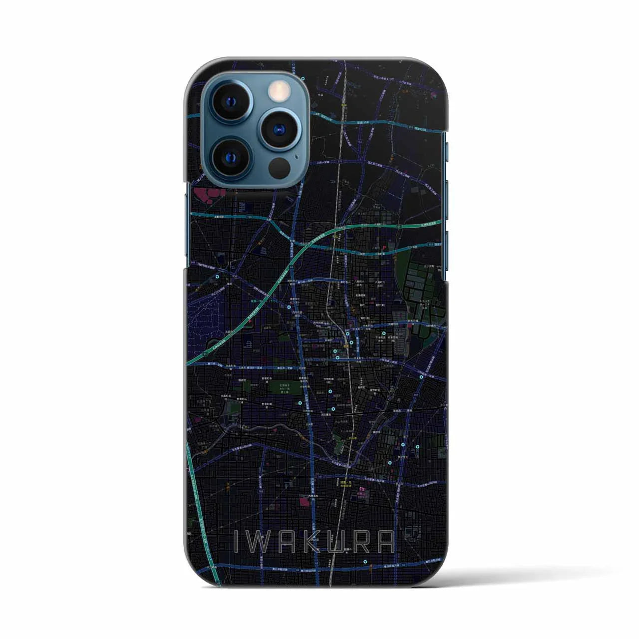 【岩倉(愛知県)】地図柄iPhoneケース(バックカバータイプ)