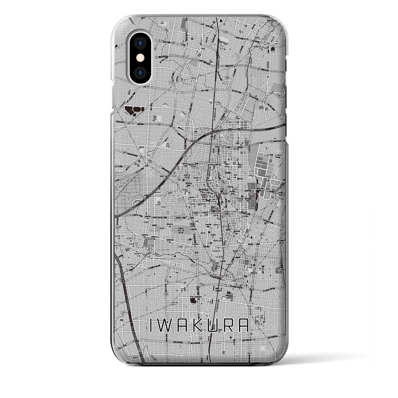 【岩倉(愛知県)】地図柄iPhoneケース(クリアタイプ)