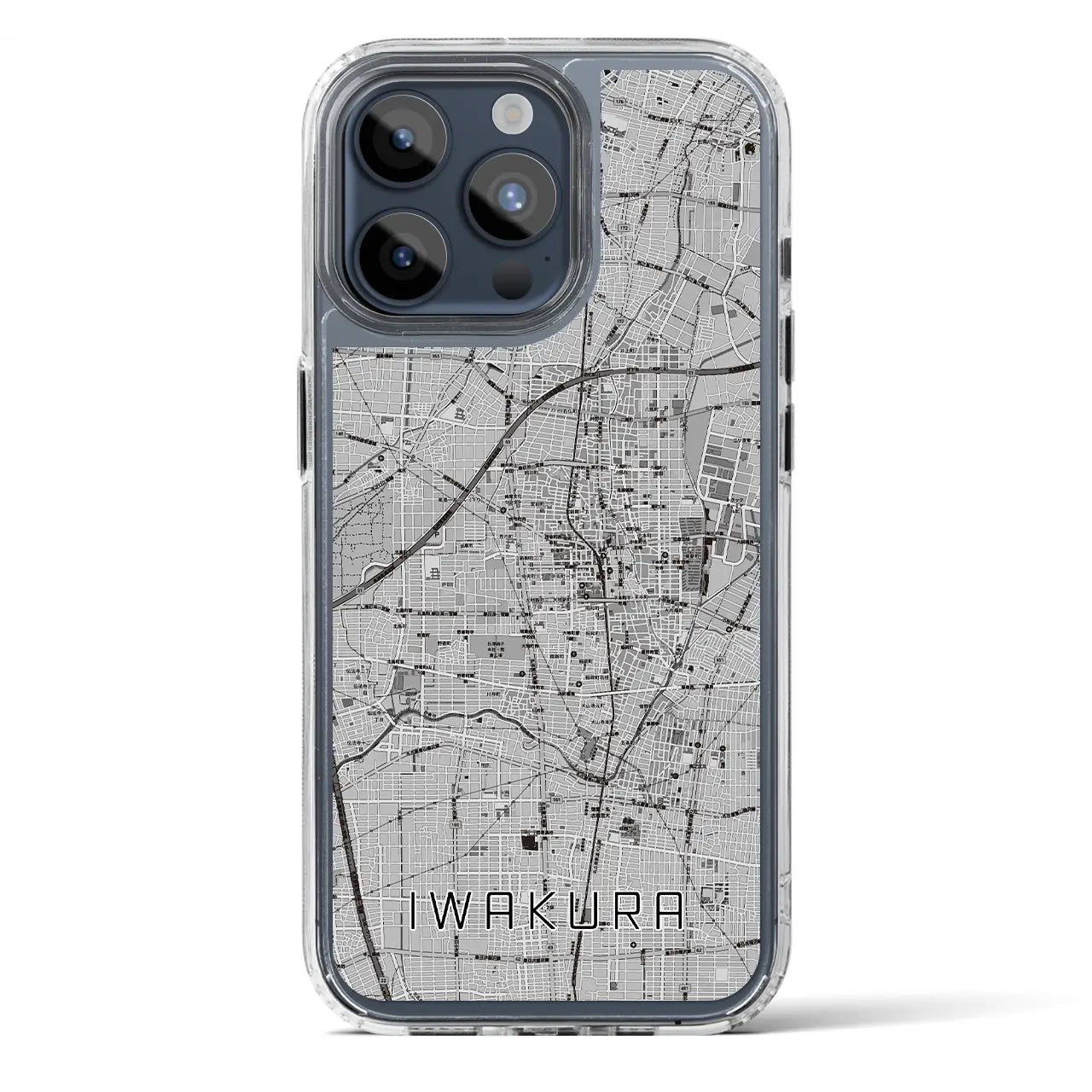 【岩倉(愛知県)】地図柄iPhoneケース(MagSafeタイプ)