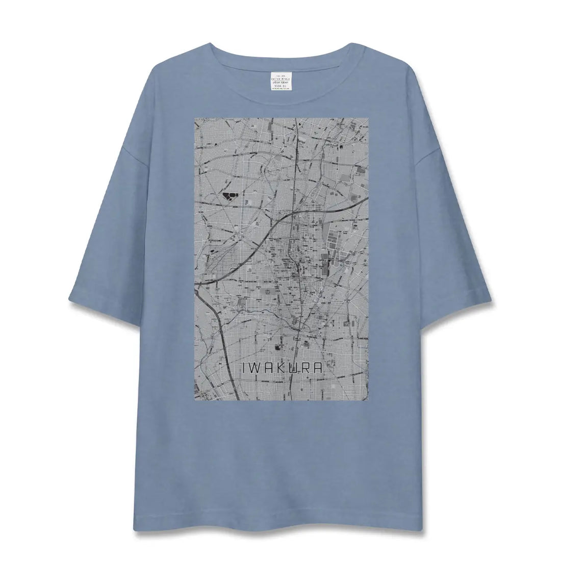 【岩倉(愛知県)】地図柄ビッグシルエットTシャツ