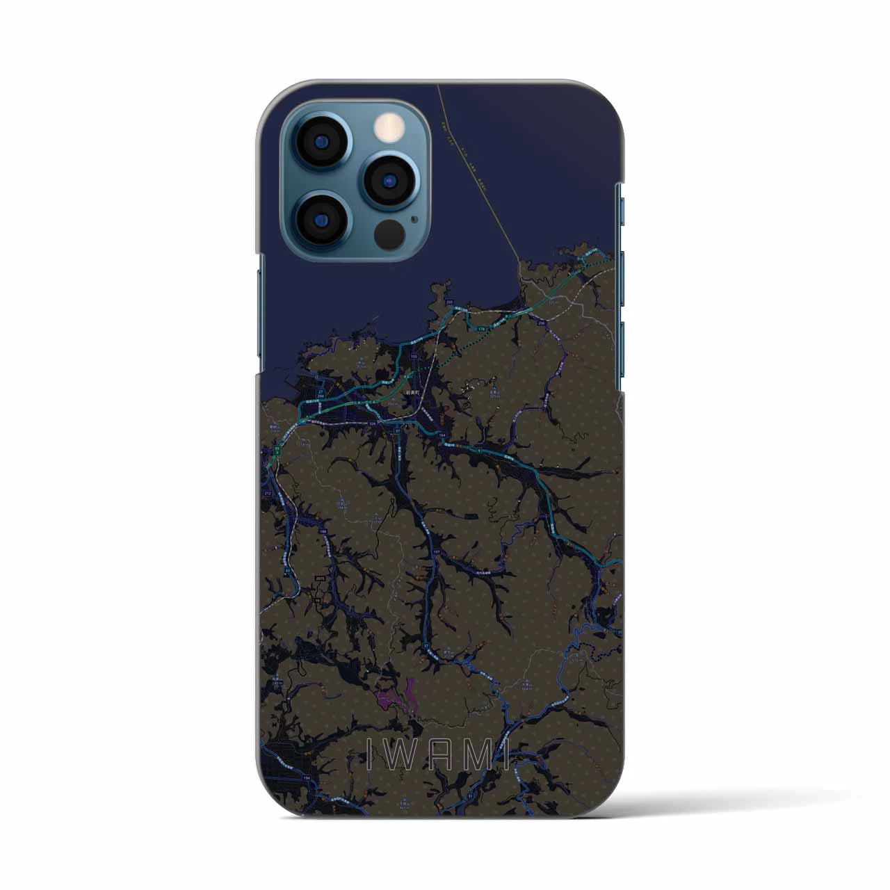 【岩美(鳥取県)】地図柄iPhoneケース(バックカバータイプ)
