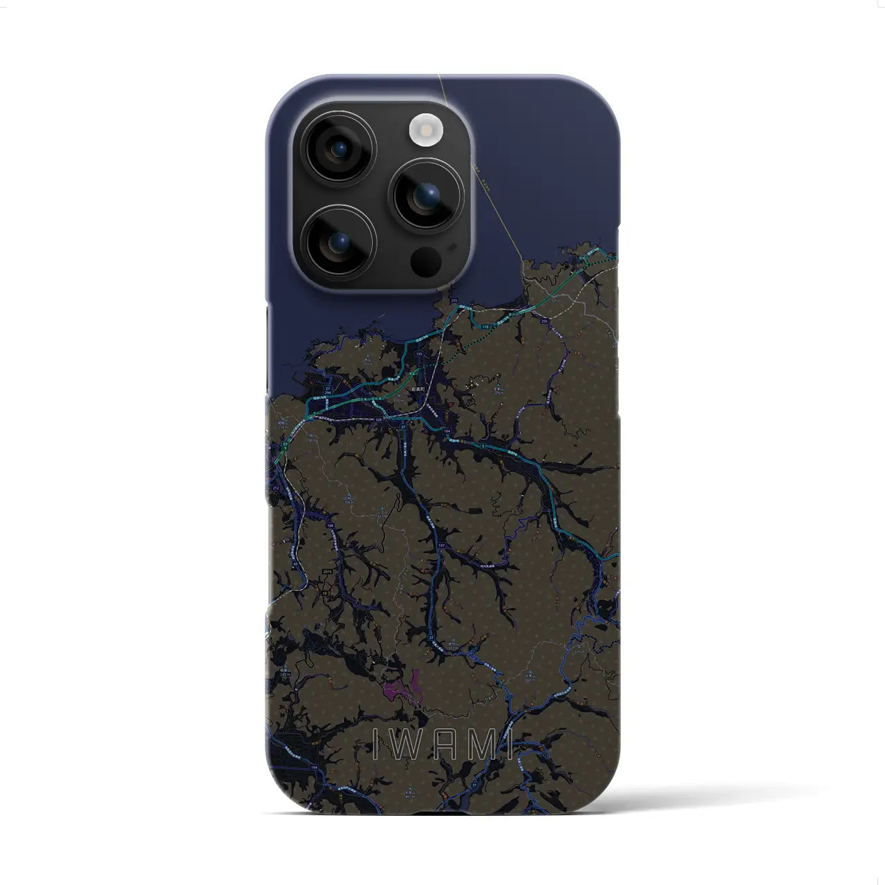 【岩美(鳥取県)】地図柄iPhoneケース(バックカバータイプ)