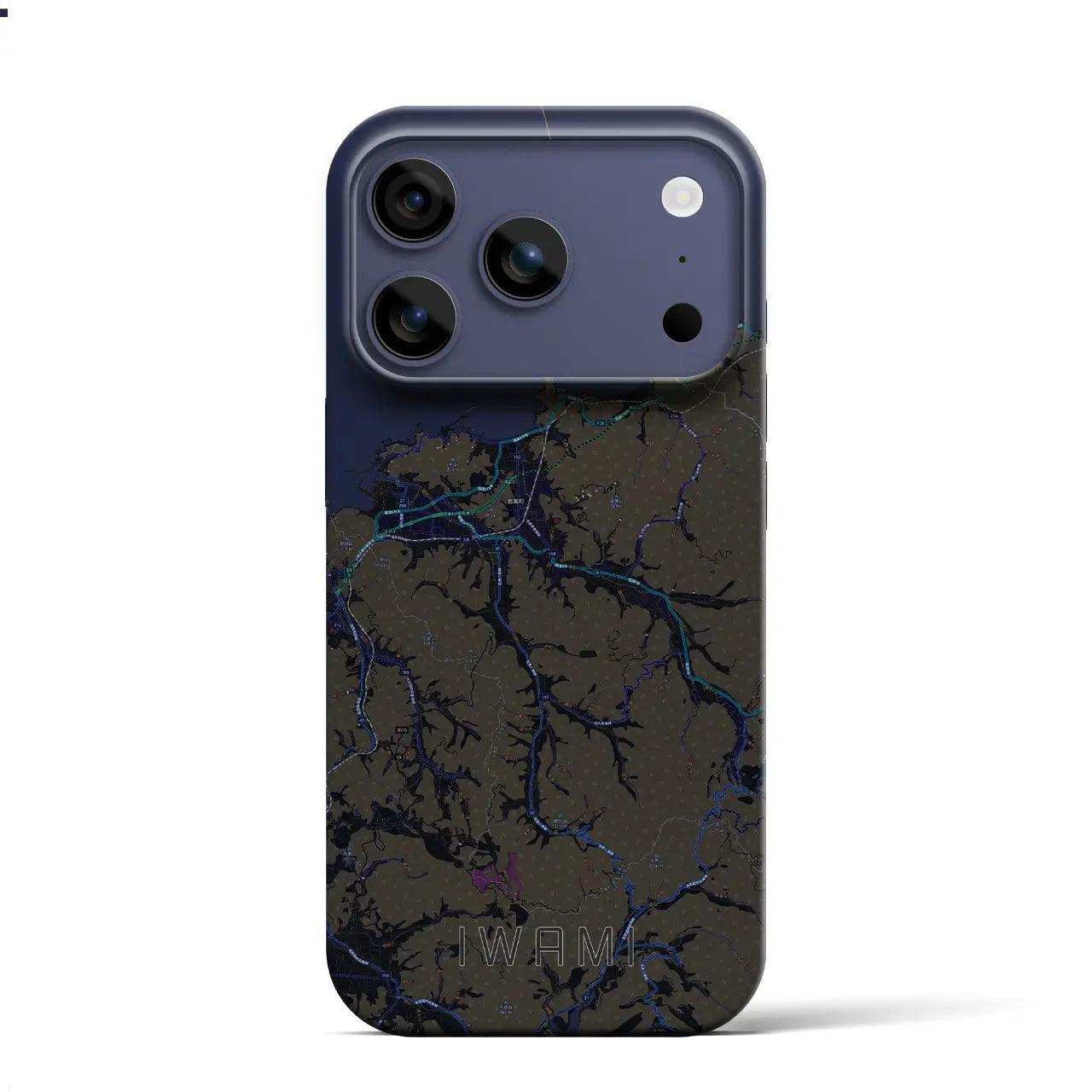 【岩美(鳥取県)】地図柄iPhoneケース(バックカバータイプ)