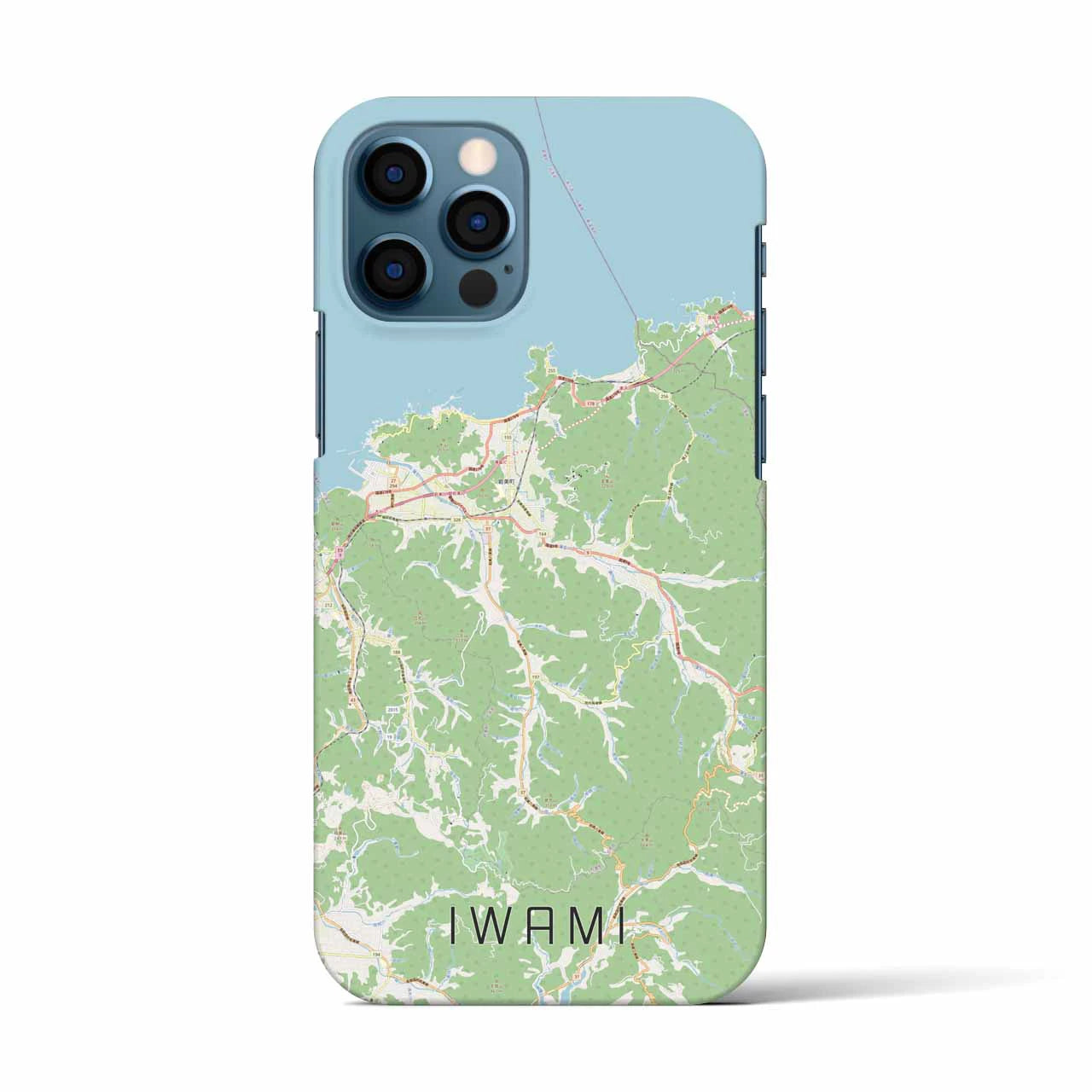 【岩美(鳥取県)】地図柄iPhoneケース(バックカバータイプ)