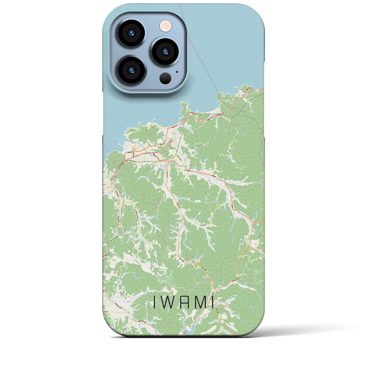 【岩美(鳥取県)】地図柄iPhoneケース(バックカバータイプ)