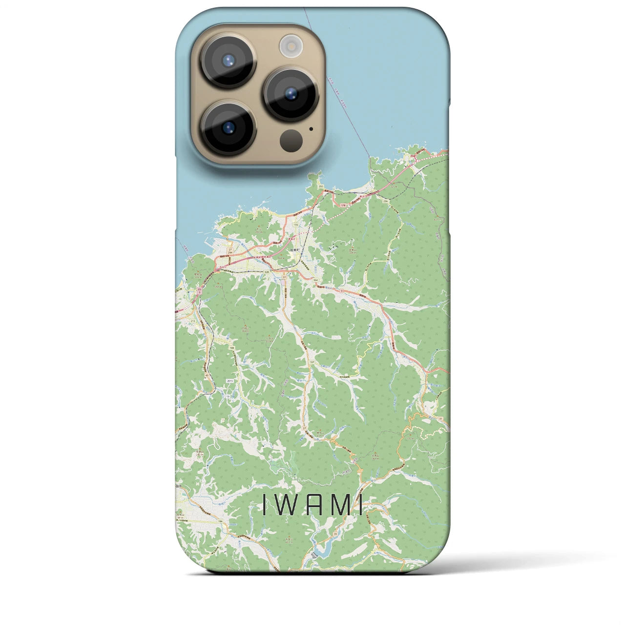 【岩美(鳥取県)】地図柄iPhoneケース(バックカバータイプ)