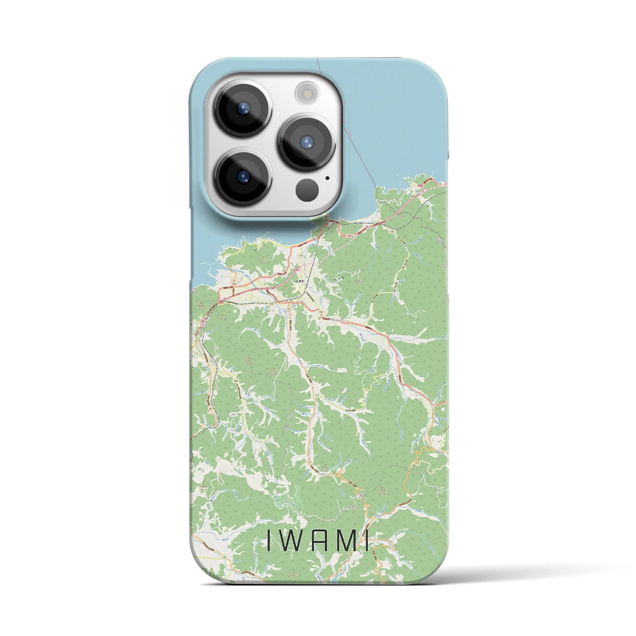 【岩美(鳥取県)】地図柄iPhoneケース(バックカバータイプ)