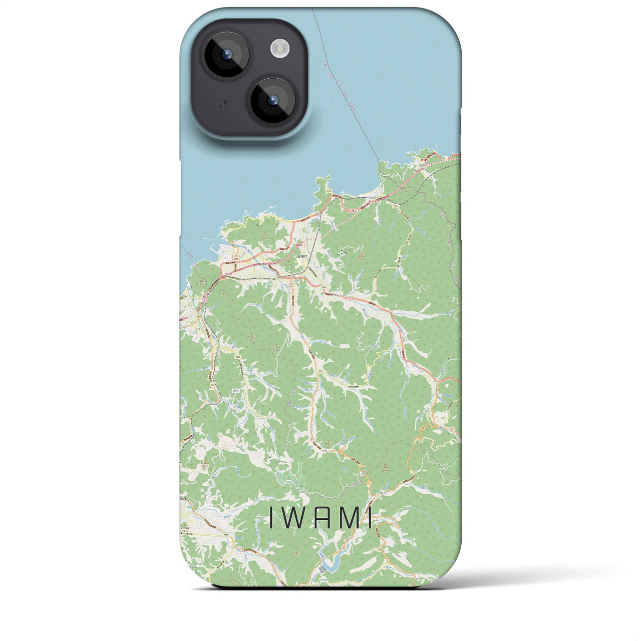【岩美(鳥取県)】地図柄iPhoneケース(バックカバータイプ)