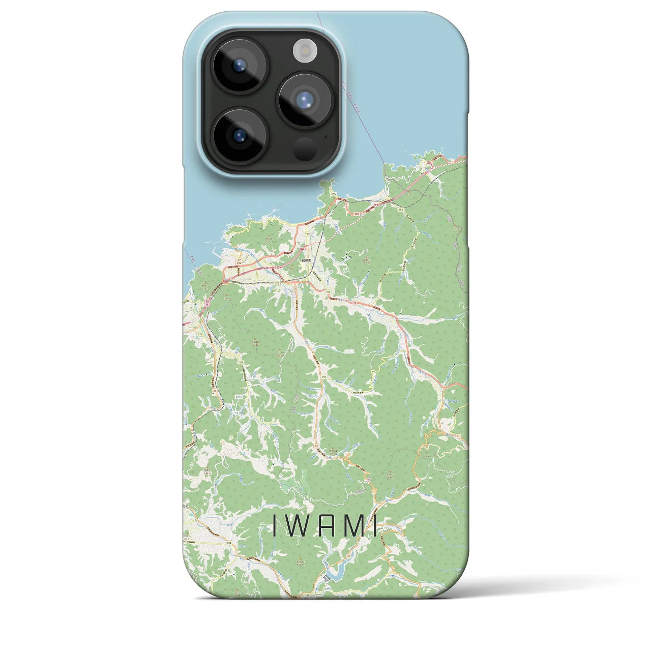 【岩美(鳥取県)】地図柄iPhoneケース(バックカバータイプ)