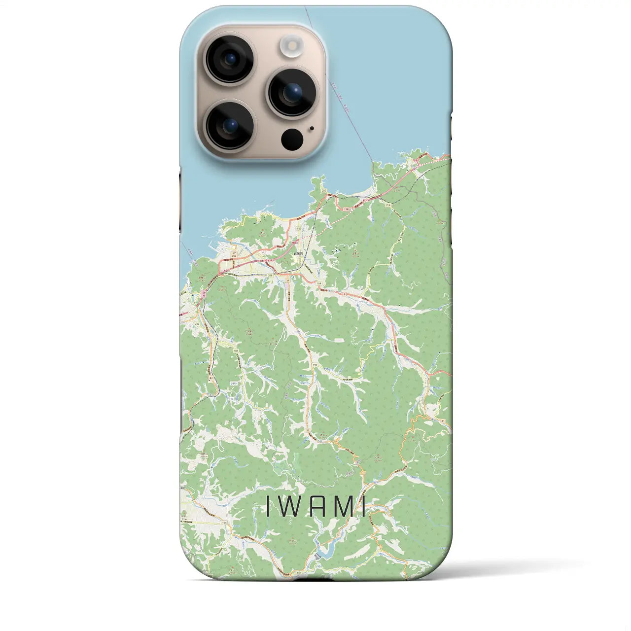 【岩美(鳥取県)】地図柄iPhoneケース(バックカバータイプ)