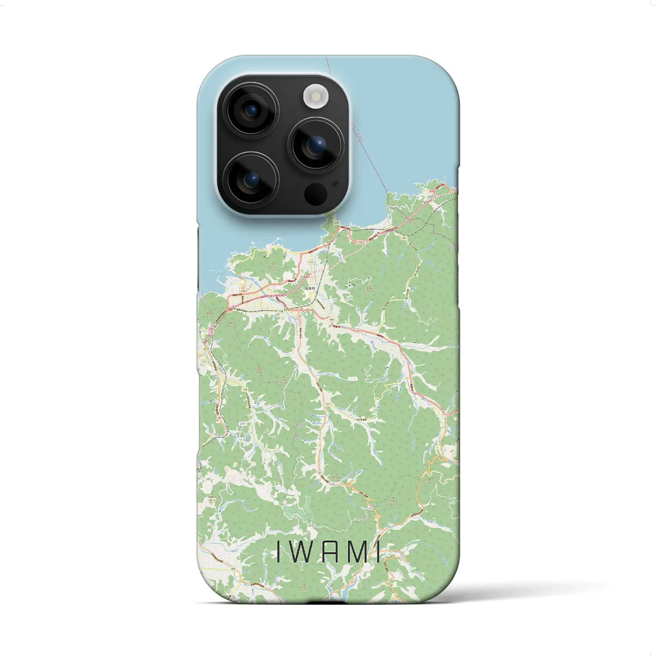 【岩美(鳥取県)】地図柄iPhoneケース(バックカバータイプ)