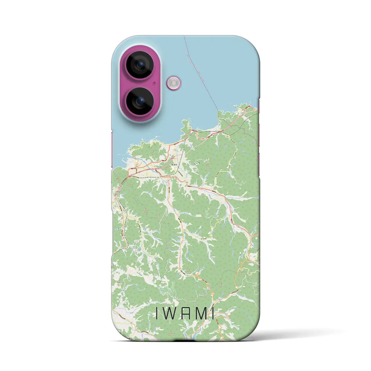 【岩美(鳥取県)】地図柄iPhoneケース(バックカバータイプ)