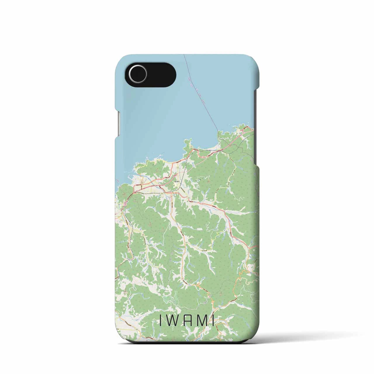 【岩美(鳥取県)】地図柄iPhoneケース(バックカバータイプ)