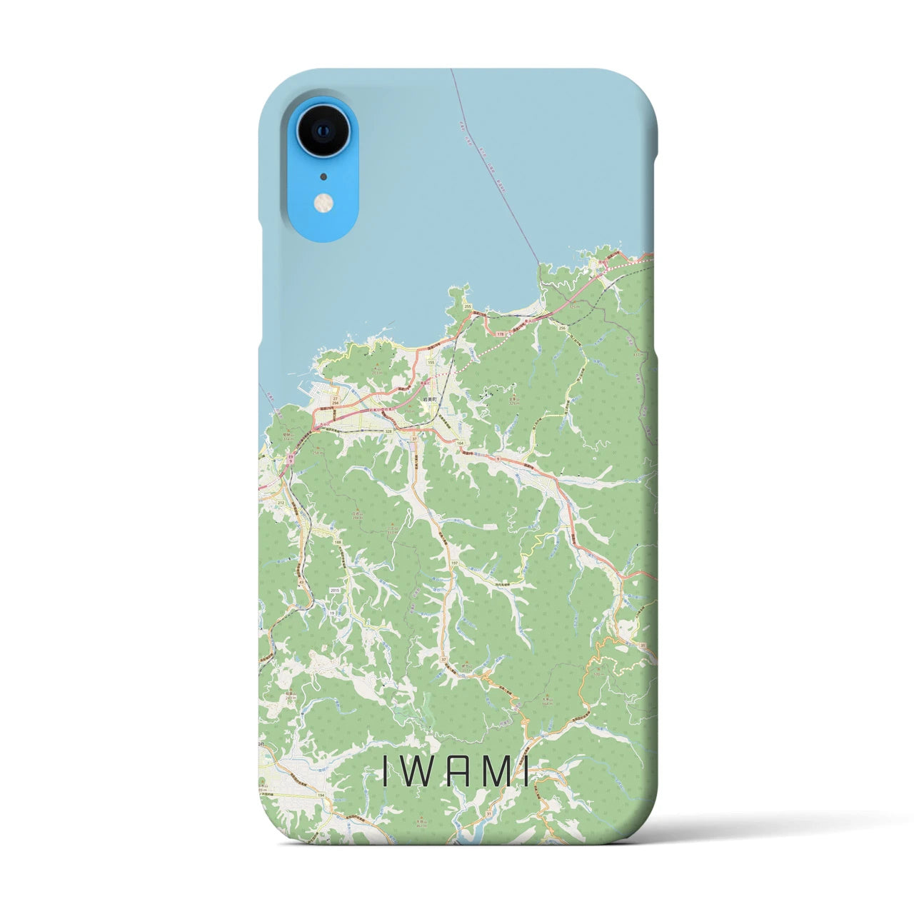 【岩美(鳥取県)】地図柄iPhoneケース(バックカバータイプ)