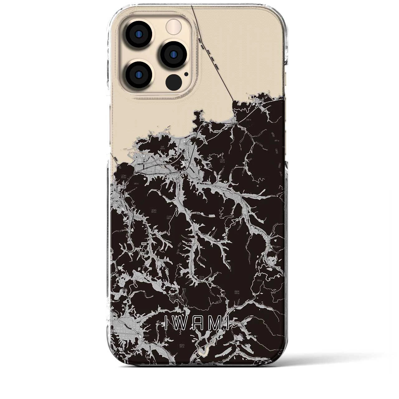 【岩美(鳥取県)】地図柄iPhoneケース(クリアタイプ)