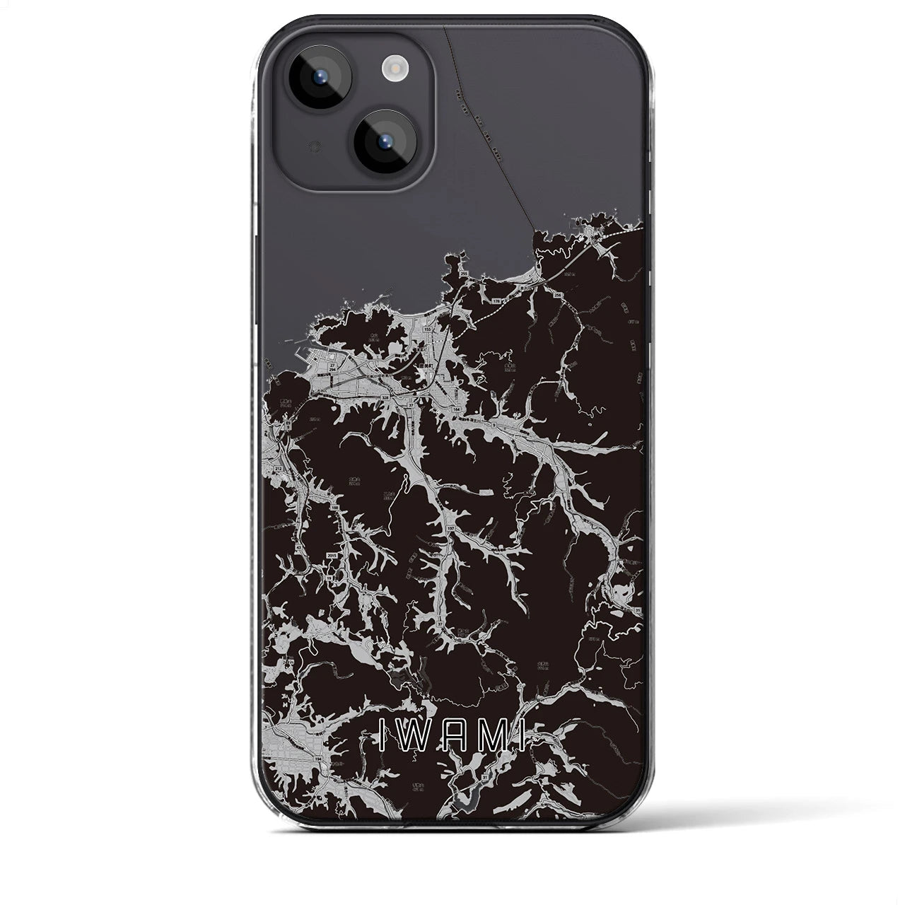 【岩美(鳥取県)】地図柄iPhoneケース(クリアタイプ)