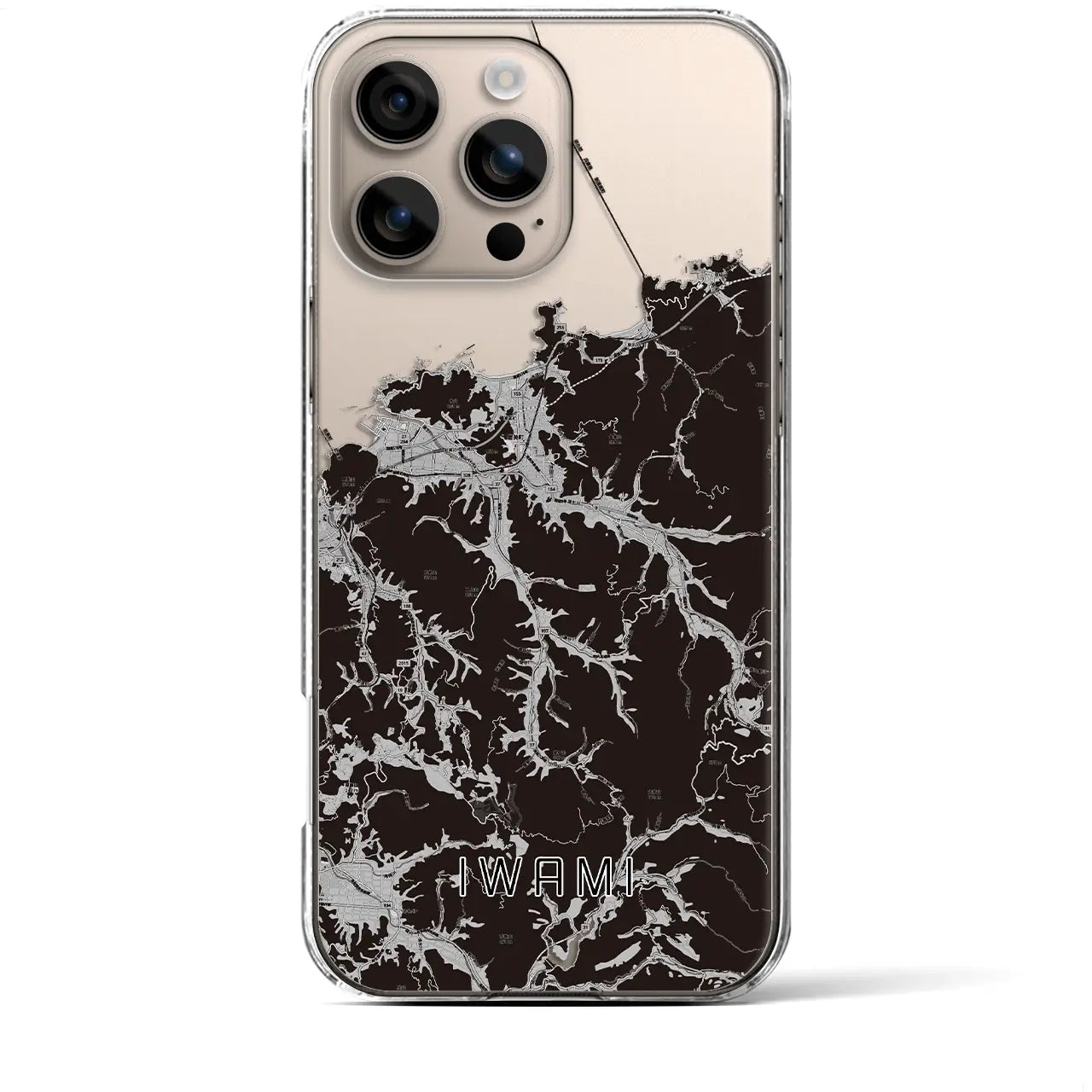 【岩美(鳥取県)】地図柄iPhoneケース(クリアタイプ)