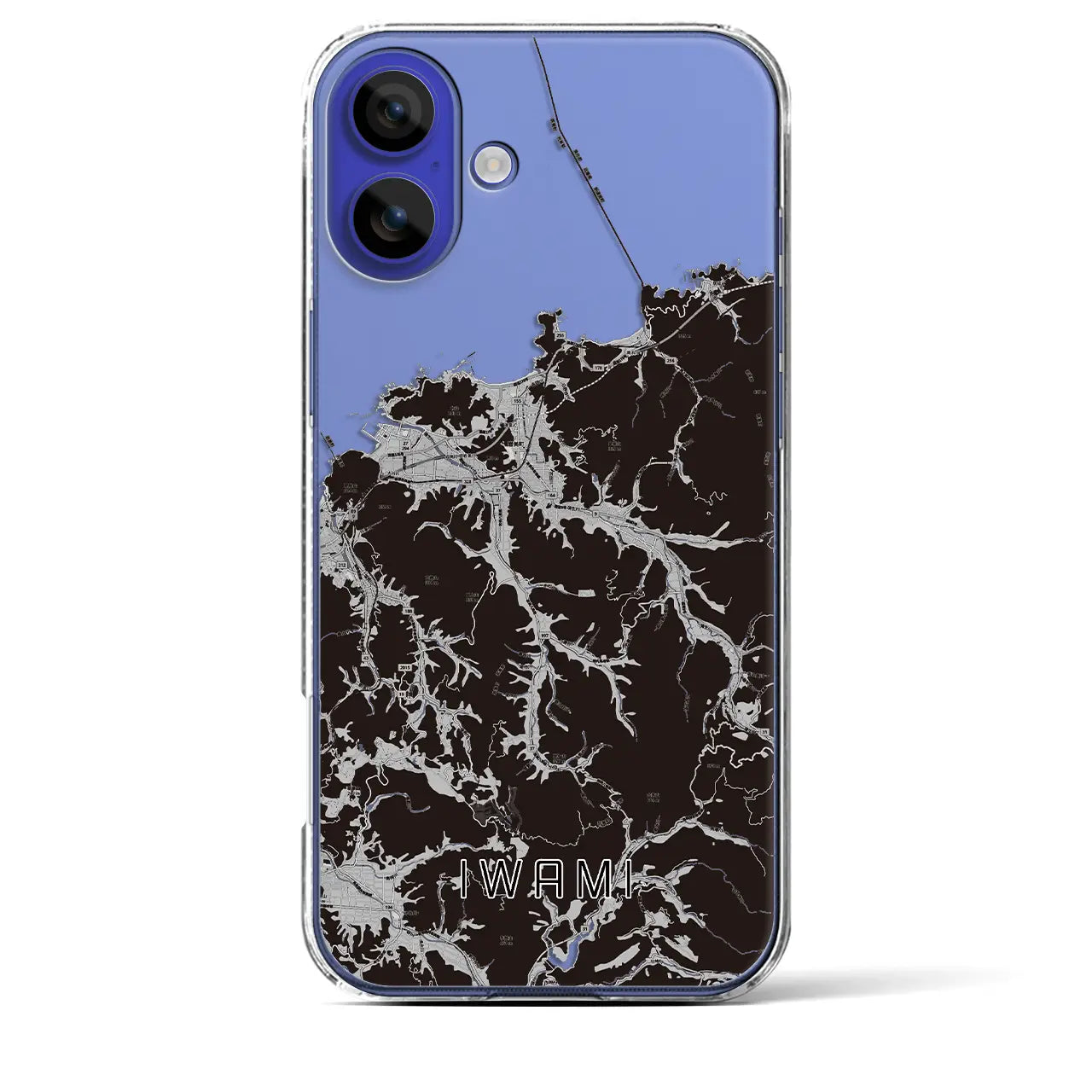 【岩美(鳥取県)】地図柄iPhoneケース(クリアタイプ)