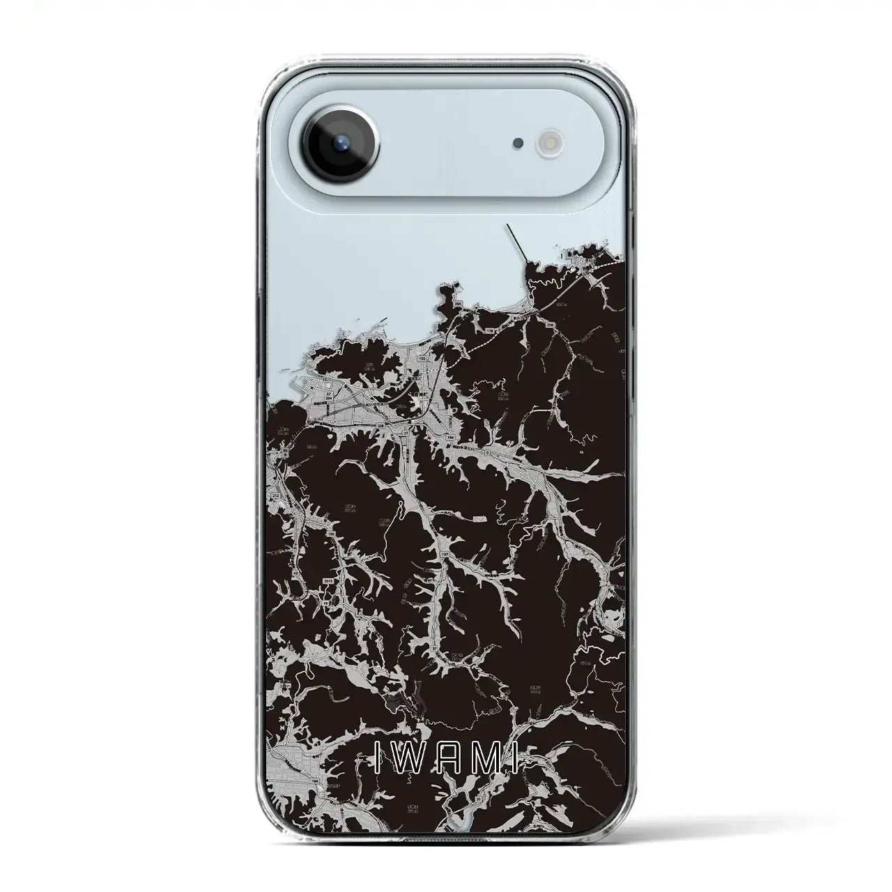 【岩美(鳥取県)】地図柄iPhoneケース(クリアタイプ)