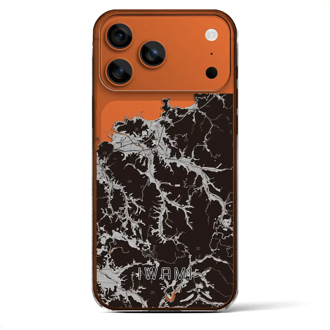 【岩美(鳥取県)】地図柄iPhoneケース(クリアタイプ)