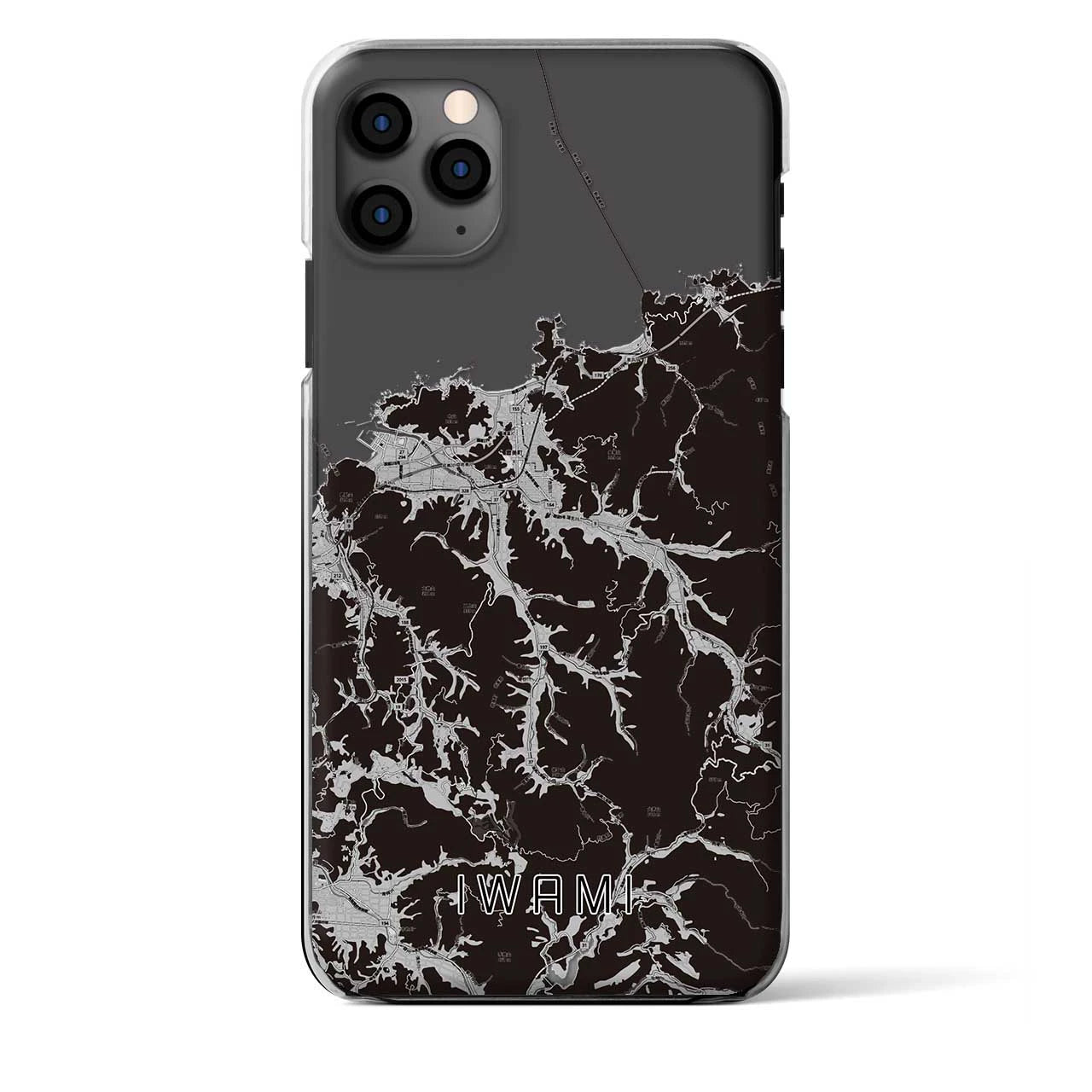 【岩美(鳥取県)】地図柄iPhoneケース(クリアタイプ)