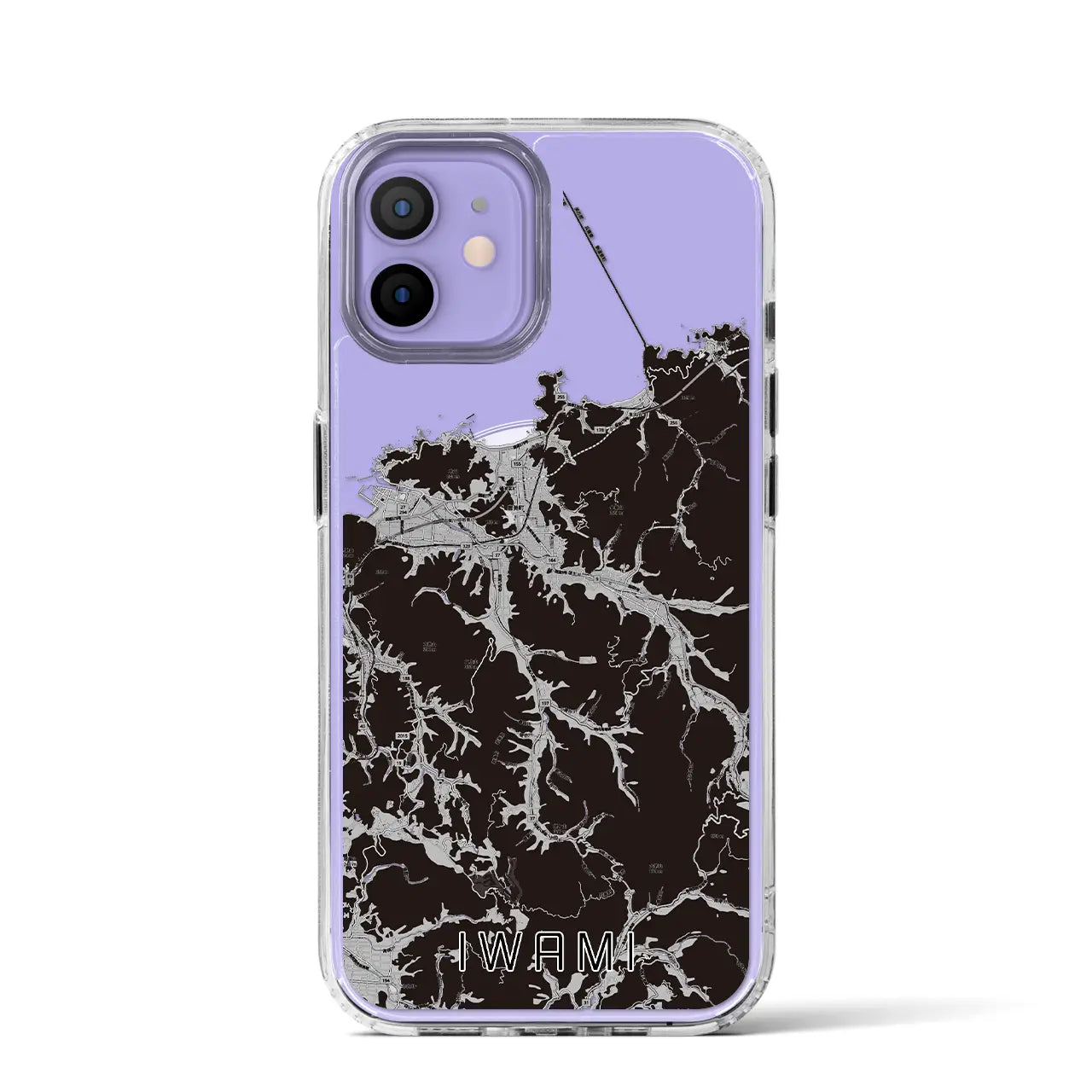 【岩美(鳥取県)】地図柄iPhoneケース(MagSafeタイプ)