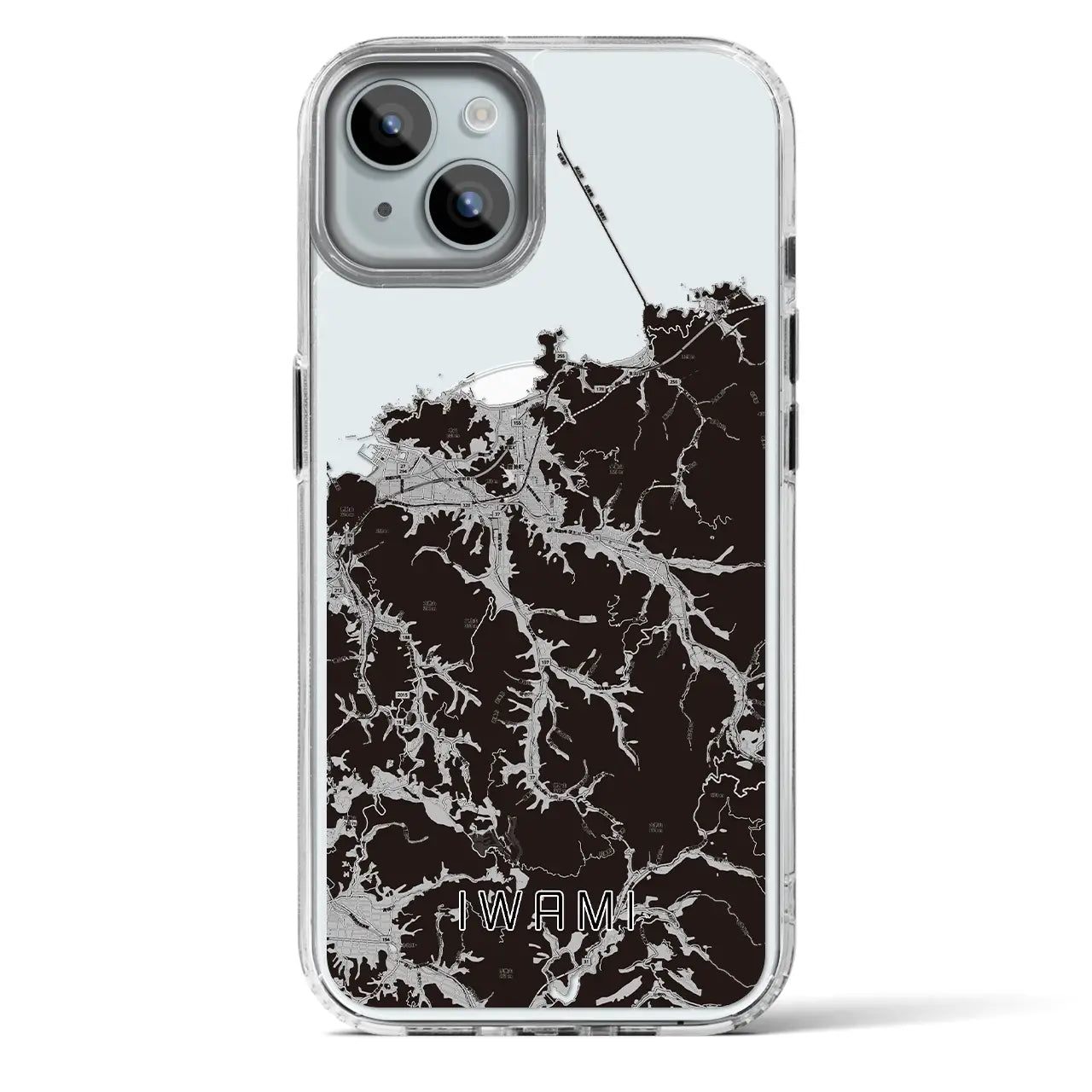 【岩美(鳥取県)】地図柄iPhoneケース(MagSafeタイプ)