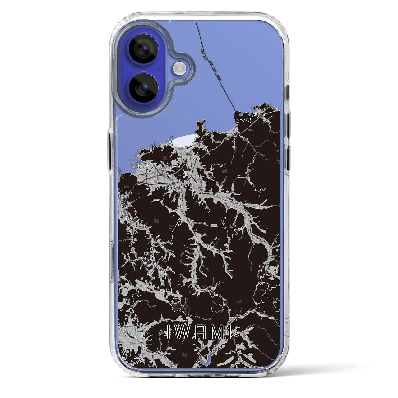 【岩美(鳥取県)】地図柄iPhoneケース(MagSafeタイプ)