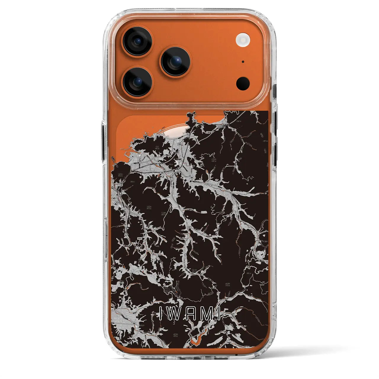 【岩美(鳥取県)】地図柄iPhoneケース(MagSafeタイプ)