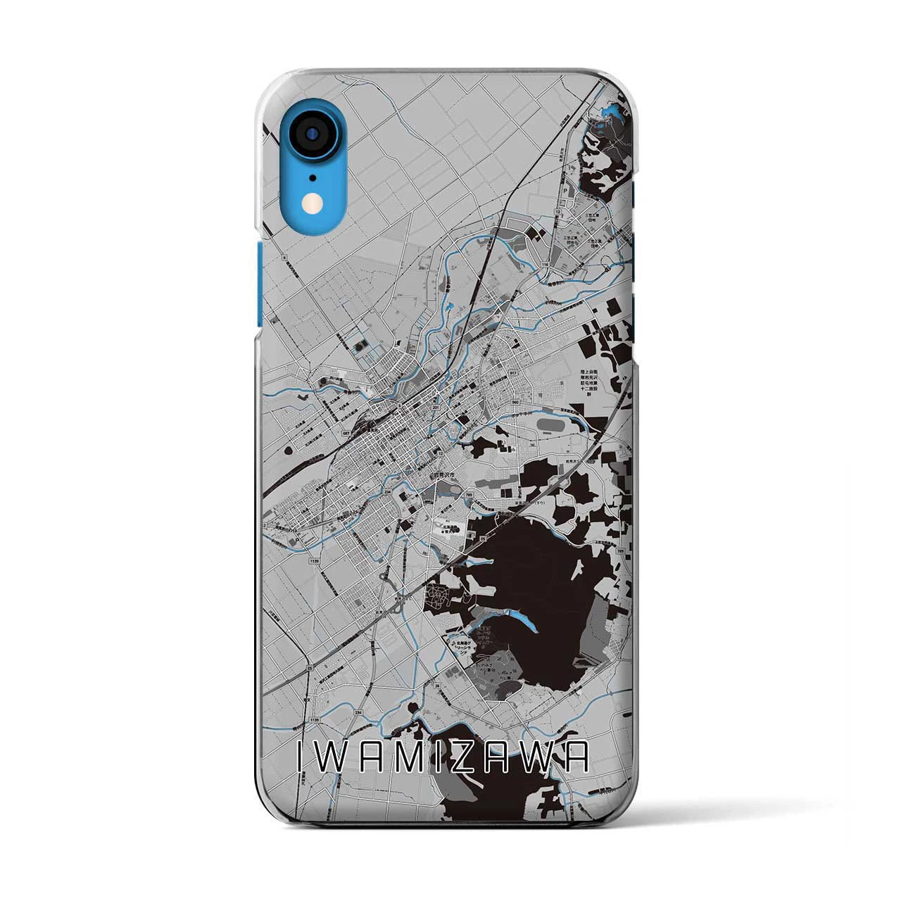 【岩見沢(北海道)】地図柄iPhoneケース(クリアタイプ)