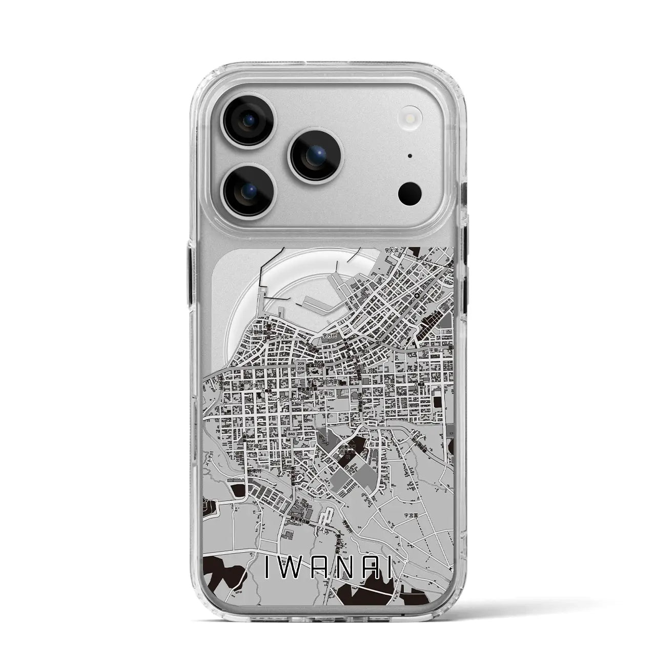【岩内(北海道)】地図柄iPhoneケース(MagSafeタイプ)