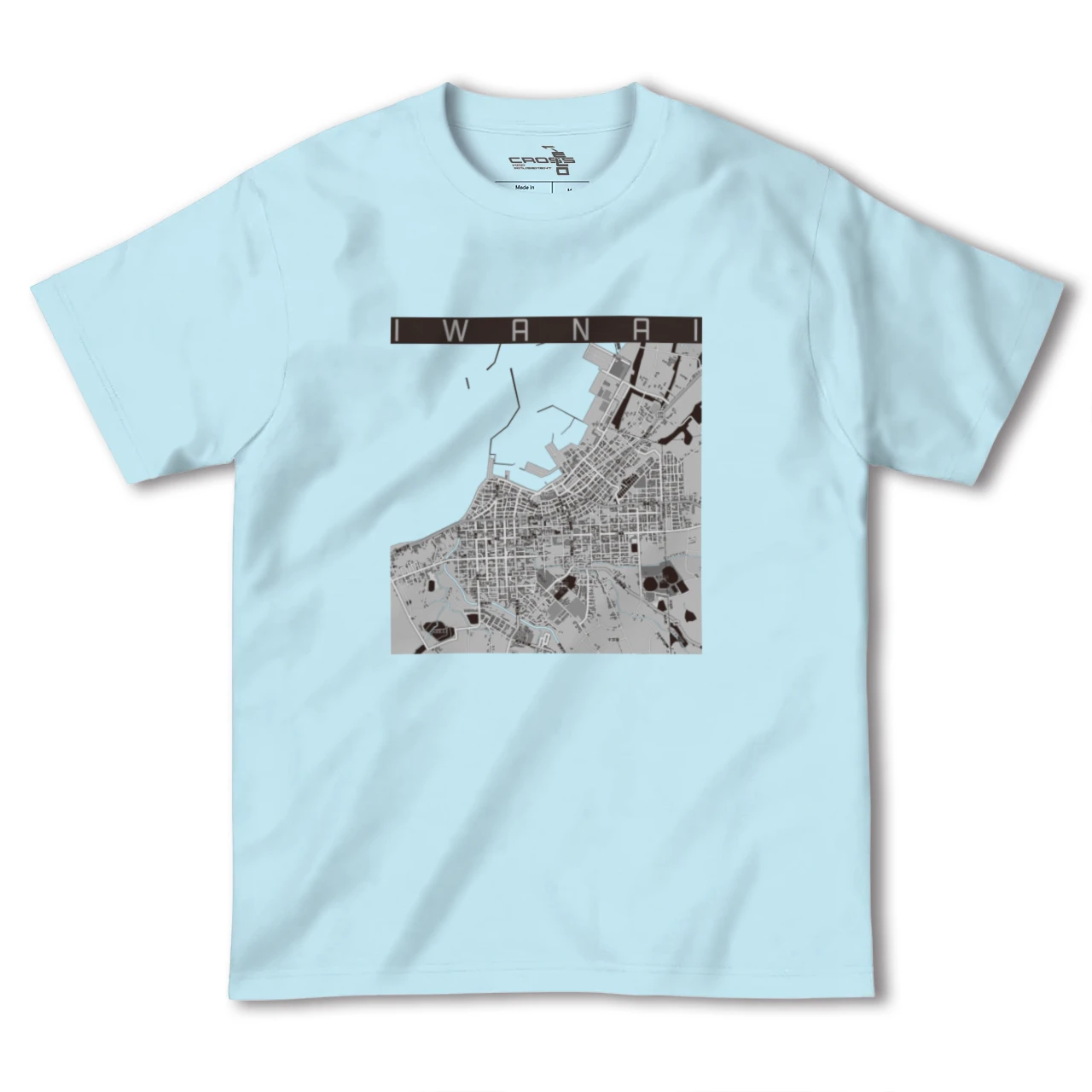 【岩内(北海道)】地図柄ヘビーウェイトTシャツ