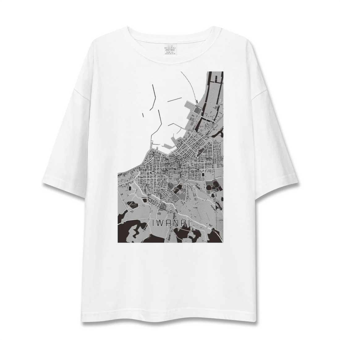 【岩内(北海道)】地図柄ビッグシルエットTシャツ