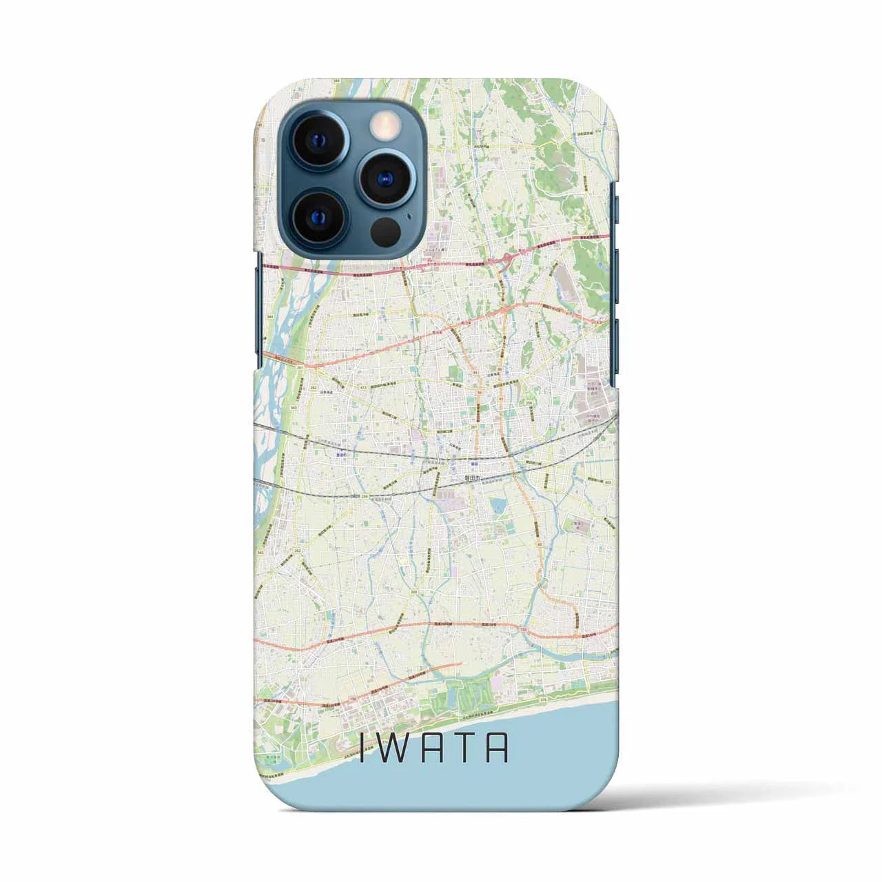 【磐田(静岡県)】地図柄iPhoneケース(バックカバータイプ)