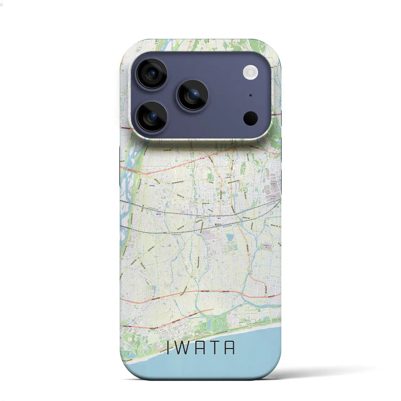 【磐田(静岡県)】地図柄iPhoneケース(バックカバータイプ)