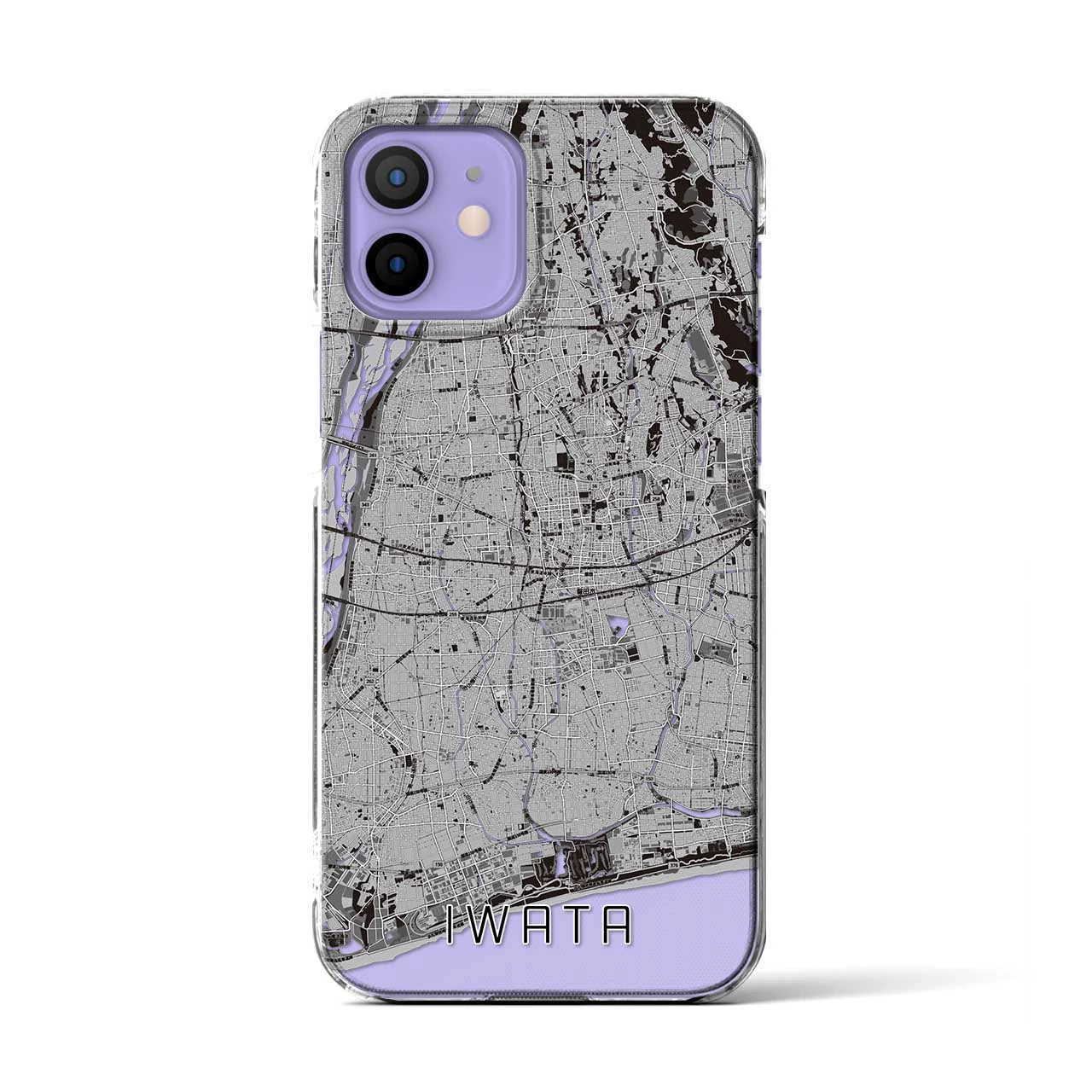 【磐田(静岡県)】地図柄iPhoneケース(クリアタイプ)