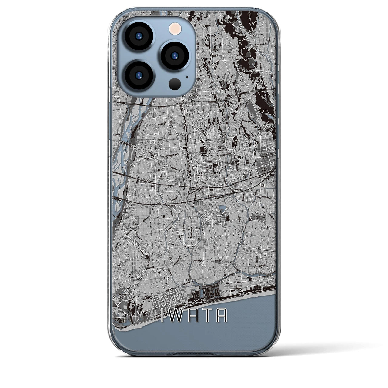 【磐田(静岡県)】地図柄iPhoneケース(クリアタイプ)