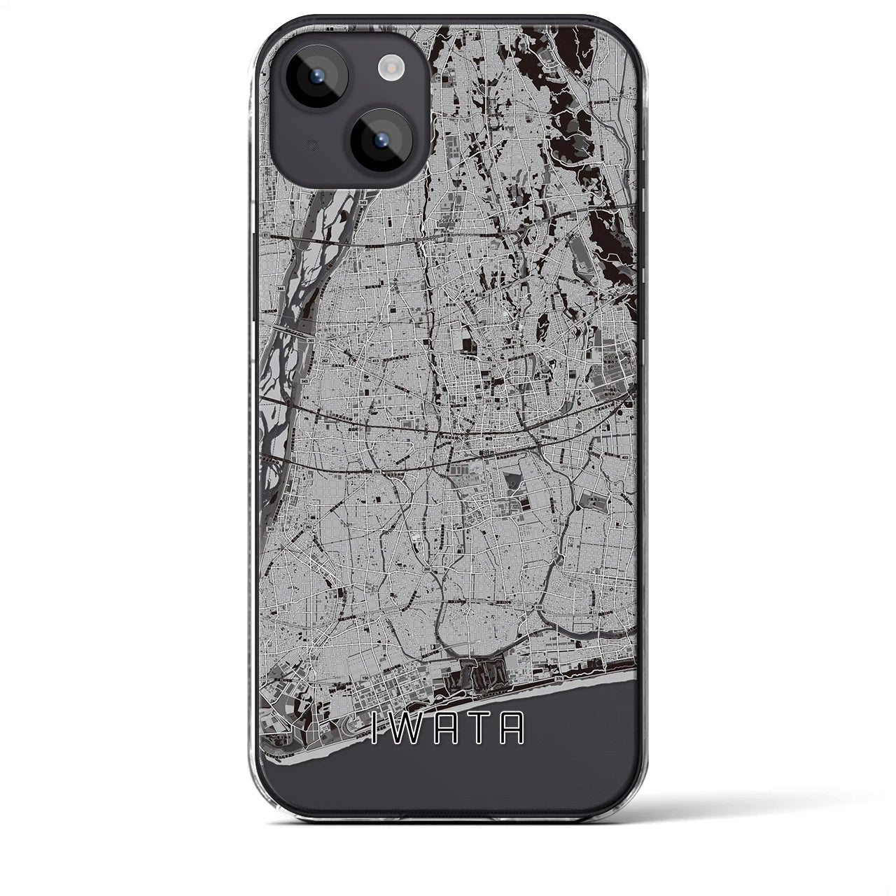 【磐田(静岡県)】地図柄iPhoneケース(クリアタイプ)