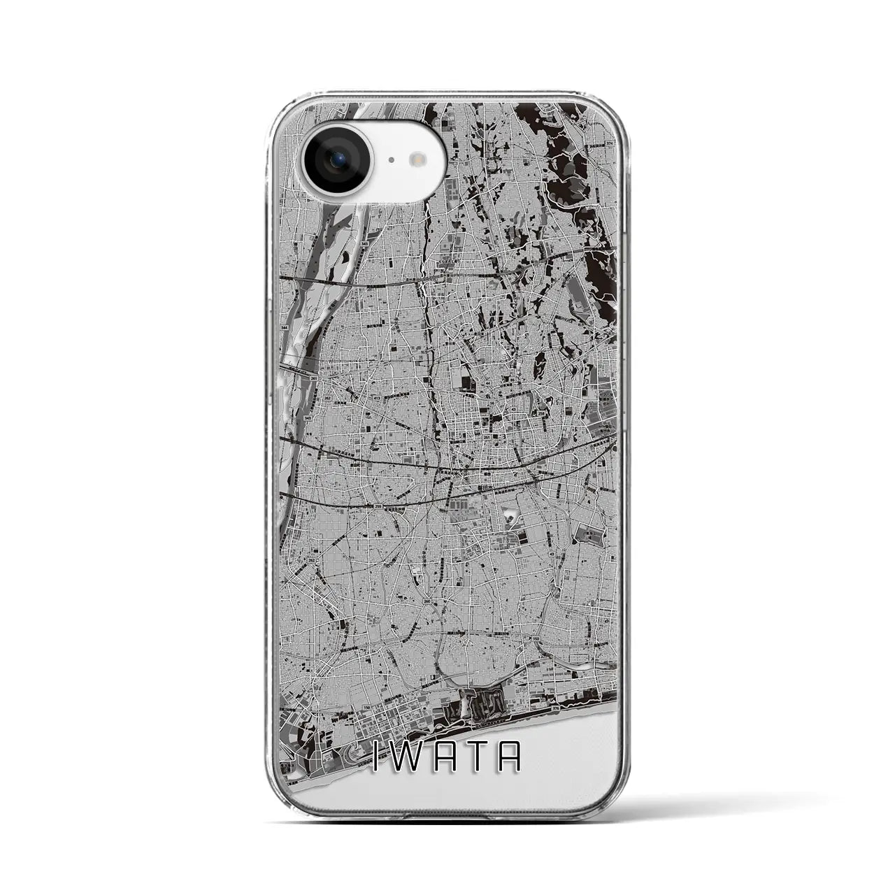 【磐田(静岡県)】地図柄iPhoneケース(クリアタイプ)