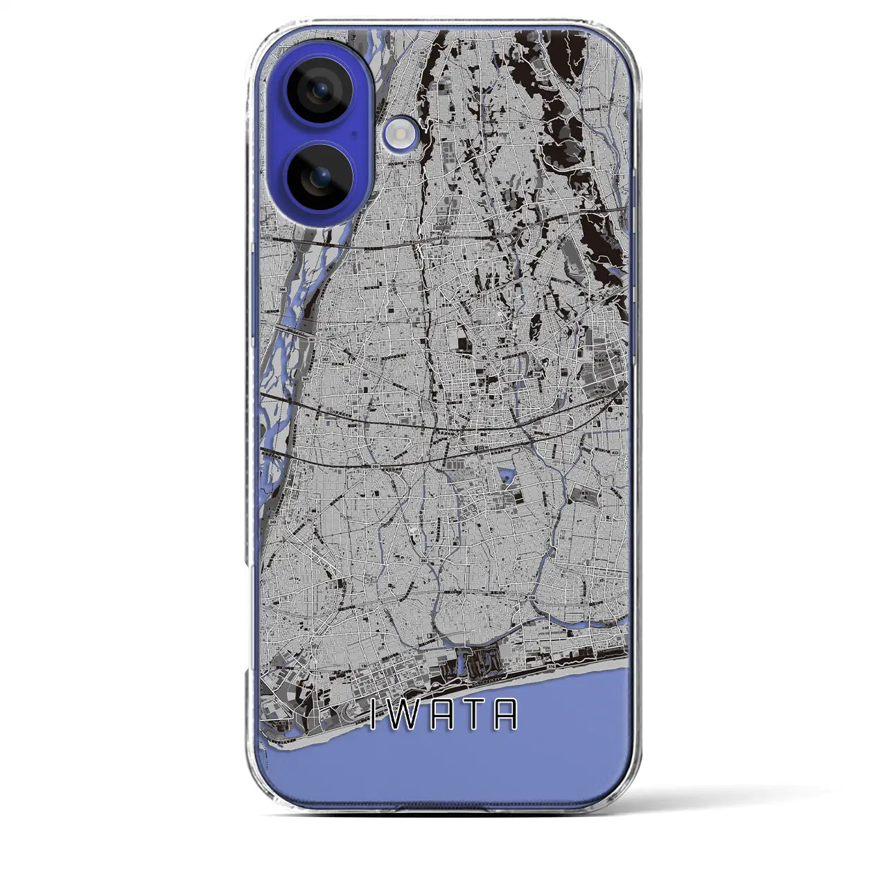 【磐田(静岡県)】地図柄iPhoneケース(クリアタイプ)
