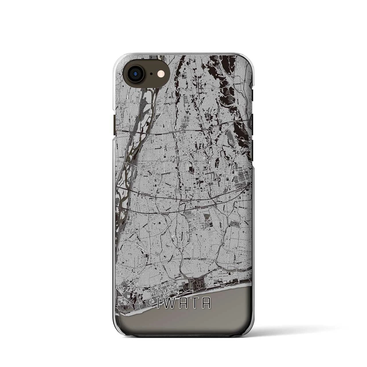 【磐田(静岡県)】地図柄iPhoneケース(クリアタイプ)