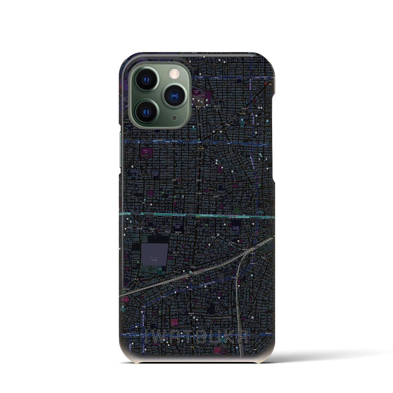【岩塚(愛知県)】地図柄iPhoneケース(バックカバータイプ)
