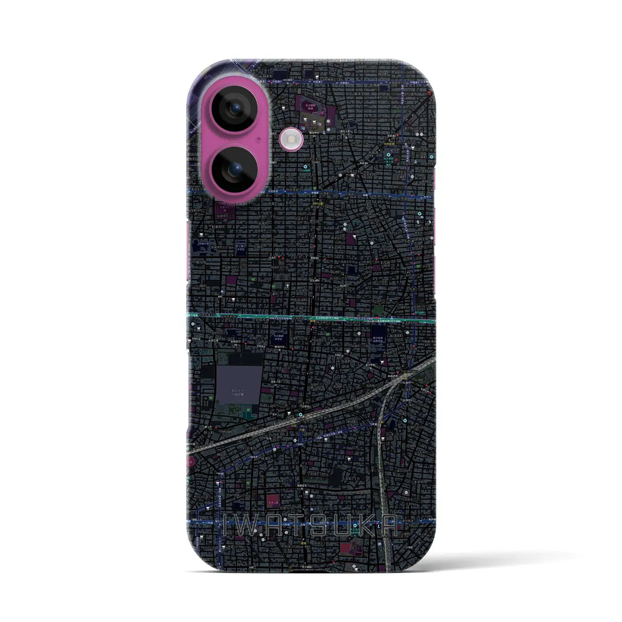 【岩塚(愛知県)】地図柄iPhoneケース(バックカバータイプ)