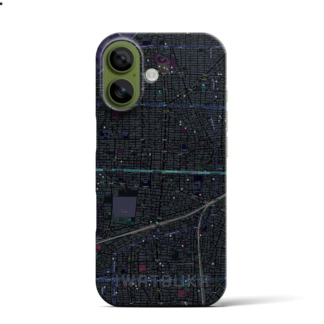 【岩塚(愛知県)】地図柄iPhoneケース(バックカバータイプ)