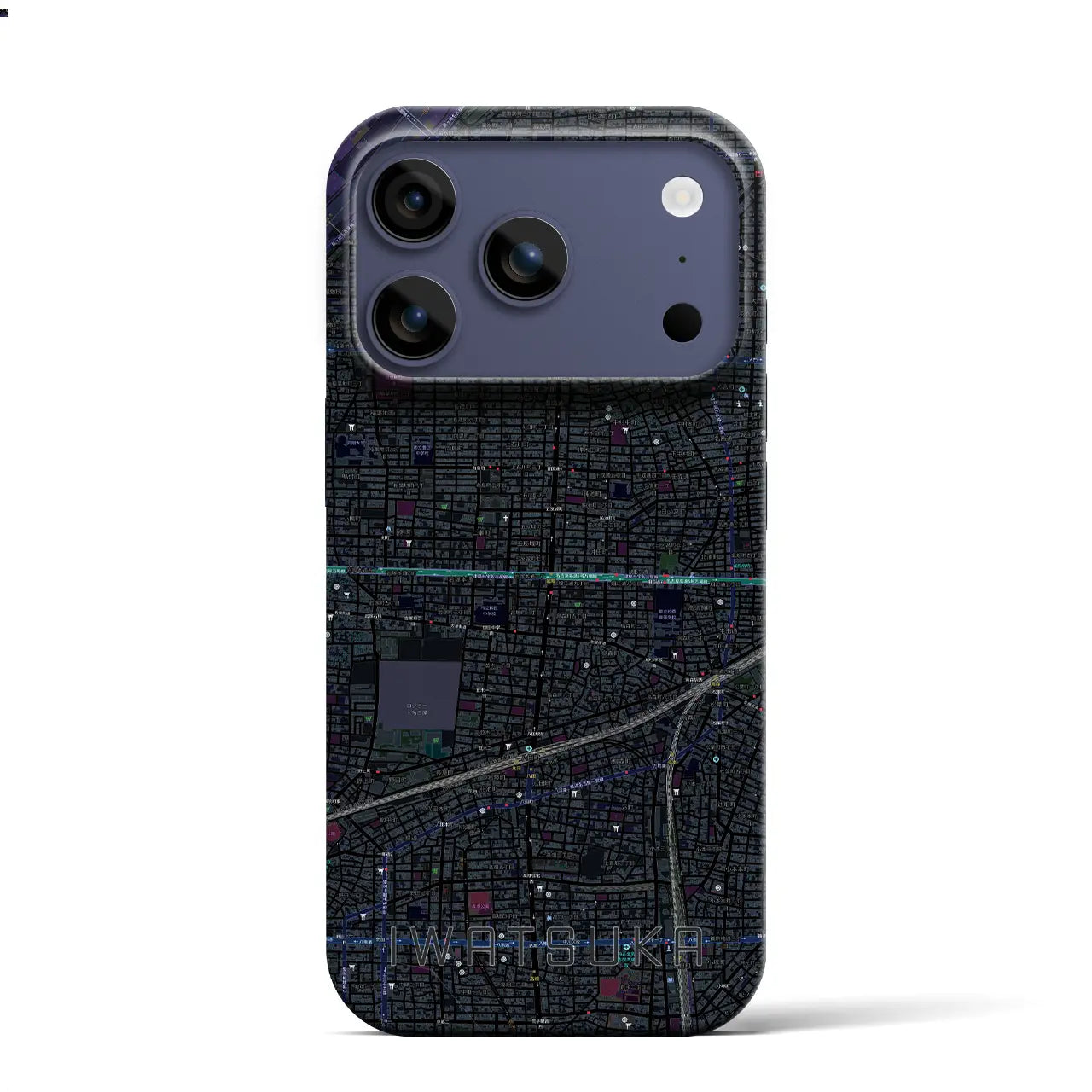 【岩塚(愛知県)】地図柄iPhoneケース(バックカバータイプ)
