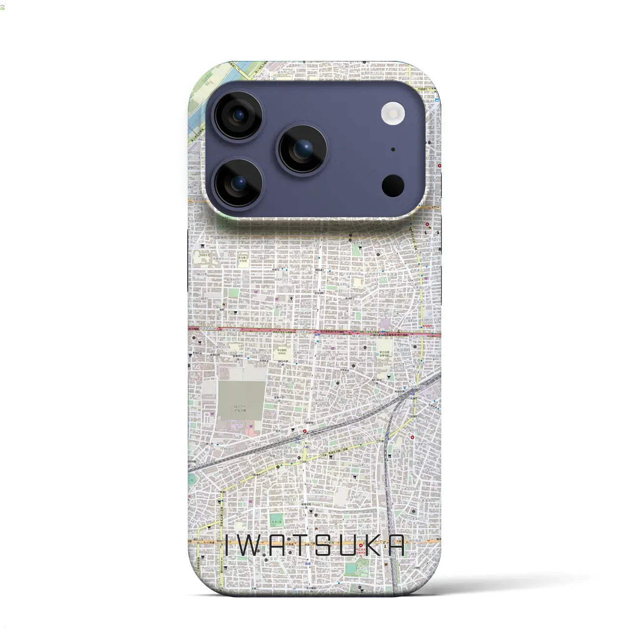 【岩塚(愛知県)】地図柄iPhoneケース(バックカバータイプ)