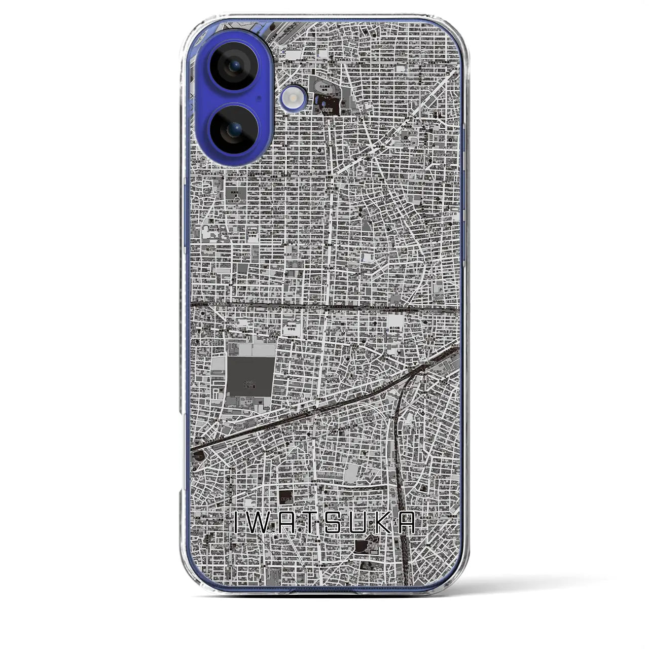 【岩塚(愛知県)】地図柄iPhoneケース(クリアタイプ)