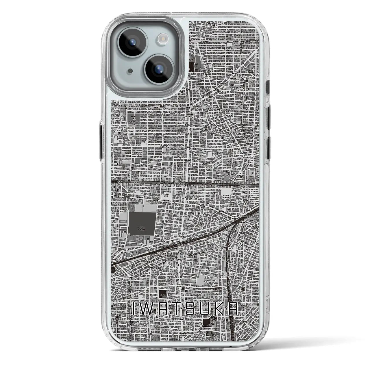 【岩塚(愛知県)】地図柄iPhoneケース(MagSafeタイプ)